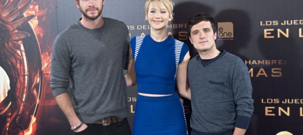 Jennifer Lawrence, Josh Hutcherson y Liam Hemsworth